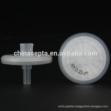 2015 hot sale 25mm Nylon Material Syringe Filters 0.22um pore for Injection Use